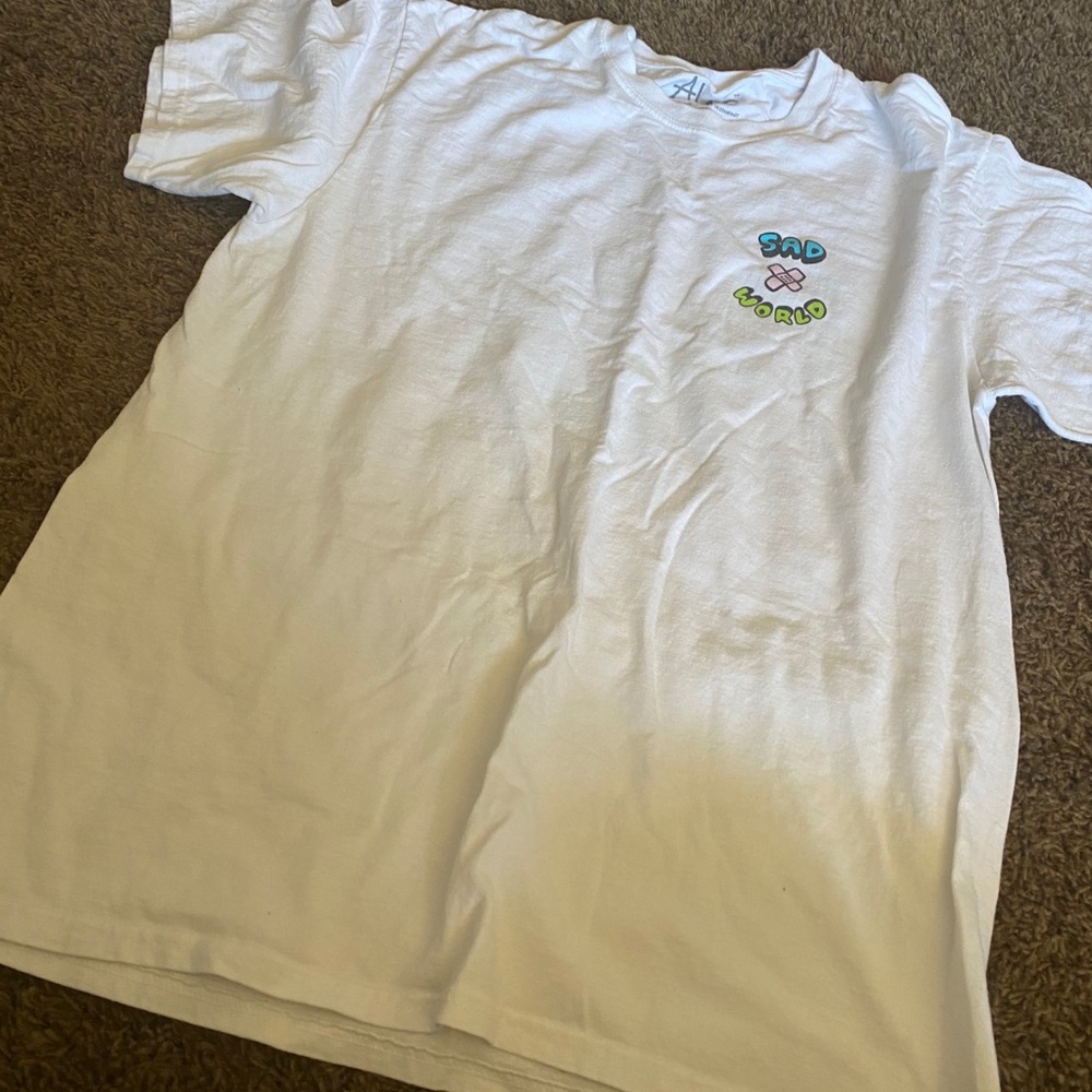 White graphic Tee